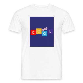 COOL. ZEN. BLATT. NATUR. ÖKOLOGIE. ORGANISCH. BAUM. - Männer T-Shirt - Weiß - Vorne - AI Model Male 178 dark (178cm)