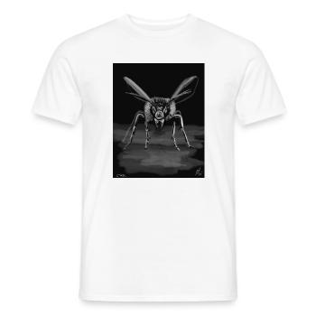 Midnight Stinger Mono Bee - Men's T-Shirt - white - Front - AI Model Male 178 dark (178cm)