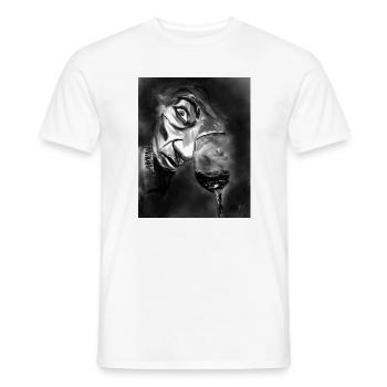 Monochrome Mirage Glass and Gaze - Men's T-Shirt - white - Front - AI Model Male 178 dark (178cm)
