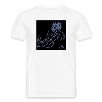 KUNST. NIEMAND. CHARAKTER. NACHRICHT. ZITATE - Männer T-Shirt - Weiß - Vorne - AI Model Male 178 dark (178cm)