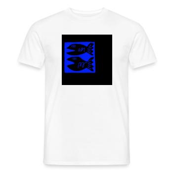 FISH. FISHING. SEA. OCEAN. STAR. HOLIDAYS - Men's T-Shirt - white - Front - AI Model Male 178 dark (178cm)