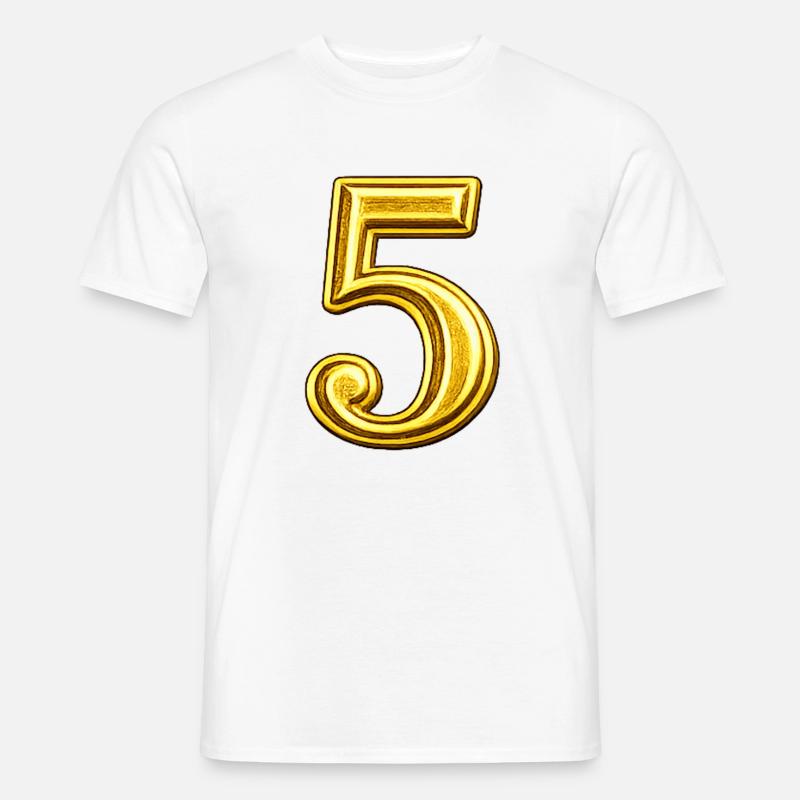 Ornamento dei Cinque d'Oro - T-shirt uomo - bianco
