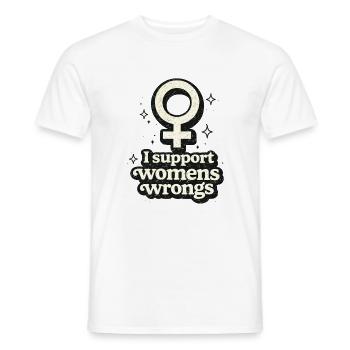 Retro Femme Symbol Sticker Sparkle Edition - Men's T-Shirt - white - Front - AI Model Male 178 dark (178cm)