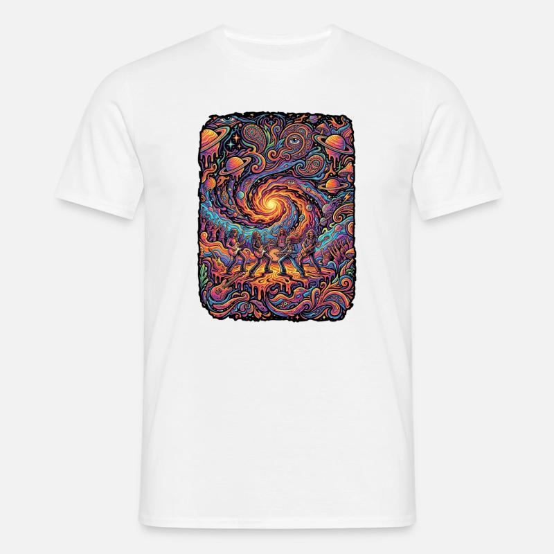 Psychedelic Rock Free Mind - Männer T-Shirt - Weiß