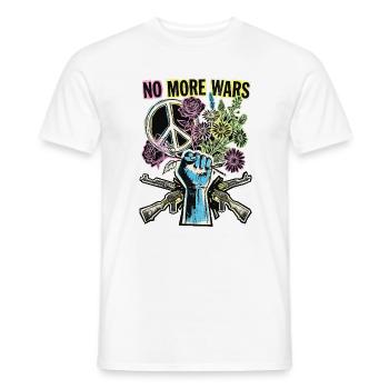 Peace Peace against War - Men's T-Shirt - white - Front - AI Model Male 178 dark (178cm)