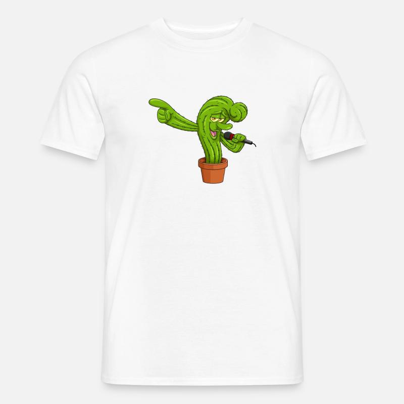 Cactonium Funny Character Cactus Meme - Männer T-Shirt - Weiß