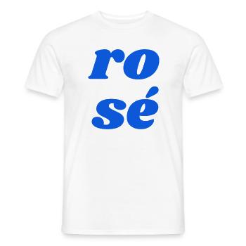 ro sé - Männer T-Shirt - Weiß - Vorne - AI Model Male 178 dark (178cm)