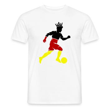 Footballers Germany Champion - Men's T-Shirt - white - Front - AI Model Male 178 dark (178cm)