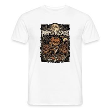 Massacre de la citrouille - T-shirt homme - blanc - Devant - AI Model Male 178 dark (178cm)