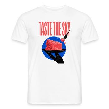  Taste the Sky – Wolkenkuchen - Männer T-Shirt - Weiß - Vorne - AI Model Male 178 dark (178cm)