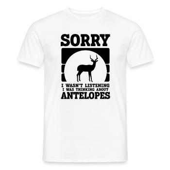 Antilope Humor Vintage - T-shirt homme - blanc - Devant - AI Model Male 178 dark (178cm)