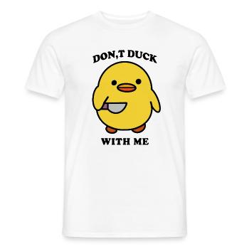 canard drôle - T-shirt homme - blanc - Devant - AI Model Male 178 dark (178cm)