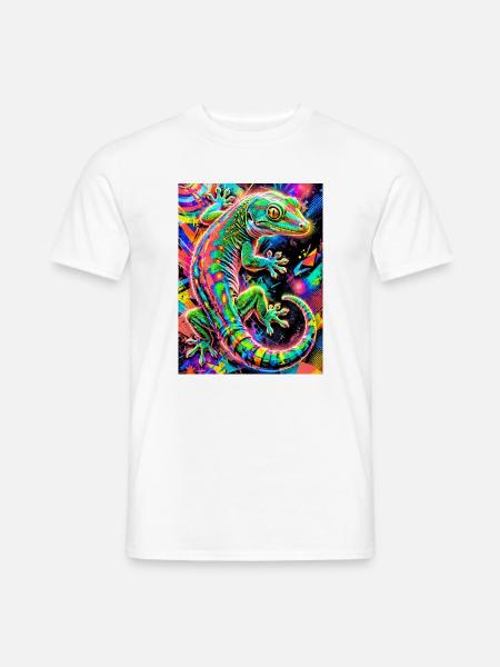 Gecko - Men's T-Shirt - white