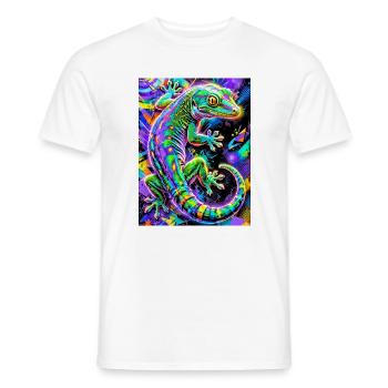 Gecko - Men's T-Shirt - white - Front - AI Model Male 178 dark (178cm)