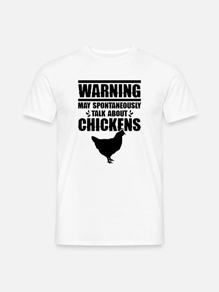 Huhn Humor Spruch - Männer T-Shirt - Weiß