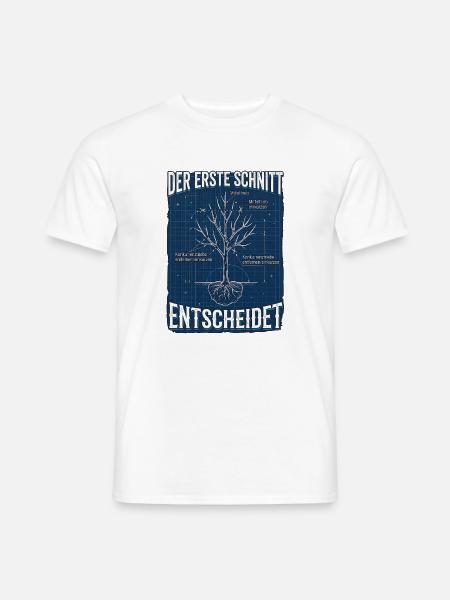 Baum Experte - Männer T-Shirt - Weiß