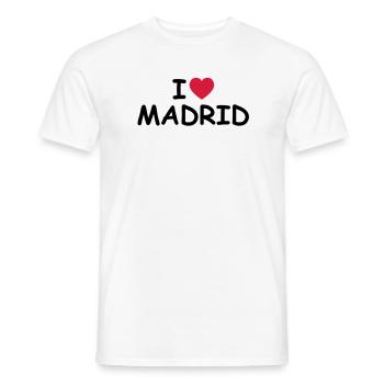 I love Madrid - Men's T-Shirt - white - Front - AI Model Male 178 dark (178cm)