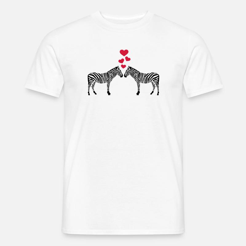 Zebras - Männer T-Shirt - Weiß