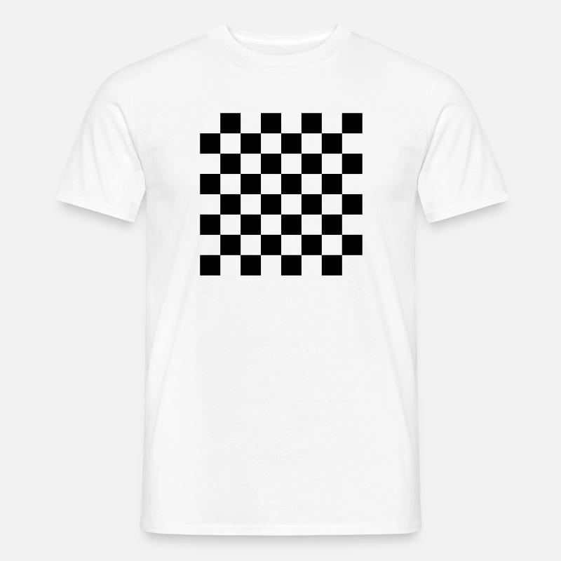 Schach, schachbrett - Männer T-Shirt - Weiß