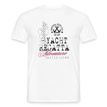 Maritime - Yacht Regatta - Männer T-Shirt - Weiß - Vorne - AI Model Male 178 dark (178cm)