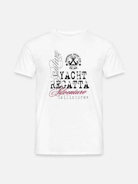 Maritime - Yacht Regatta - Männer T-Shirt - Weiß