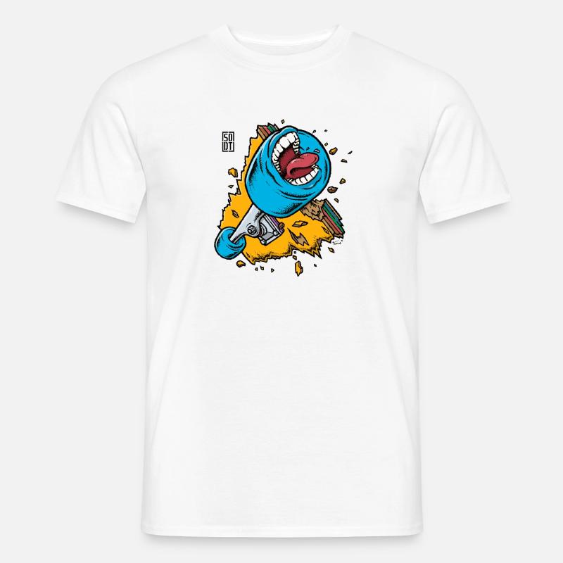 sodt screaming broken board - Männer T-Shirt - Weiß