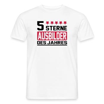 ausbilder - Männer T-Shirt - Weiß - Vorne - AI Model Male 178 dark (178cm)