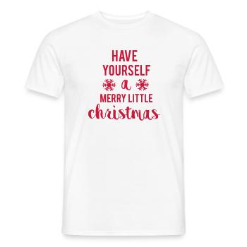 Merry Little Christmas - Männer T-Shirt - Weiß - Vorne - AI Model Male 178 dark (178cm)
