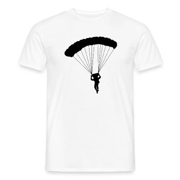 Fallschirmspringer - Männer T-Shirt - Weiß - Vorne - AI Model Male 178 dark (178cm)
