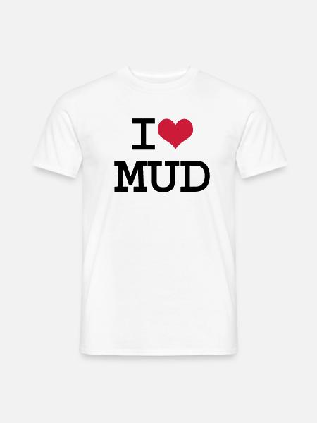 I Herz-Schlamm - Männer T-Shirt -