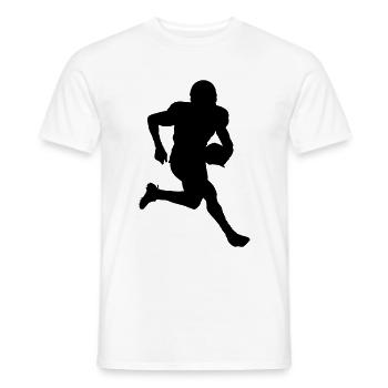 American Football - Männer T-Shirt - Weiß - Vorne - AI Model Male 178 dark (178cm)