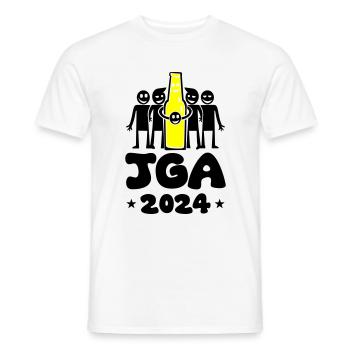 Junggesellenabschied 2024 - Männer T-Shirt - Weiß - Vorne - AI Model Male 178 dark (178cm)
