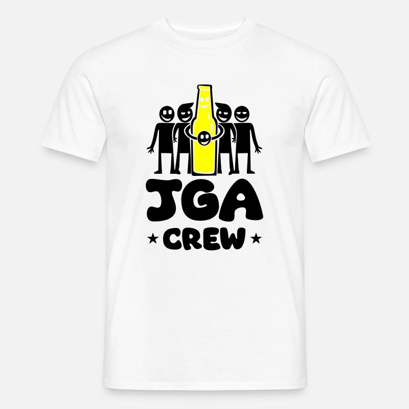 Junggesellenabschied Crew - Männer T-Shirt - Weiß