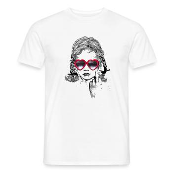 Süßester Mittelfinger.... - Männer T-Shirt - Weiß - Vorne - AI Model Male 178 dark (178cm)