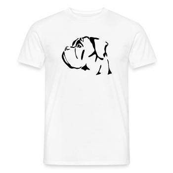 Chien Boxer allemand Wilsigns - T-shirt homme - blanc - Devant - AI Model Male 178 dark (178cm)