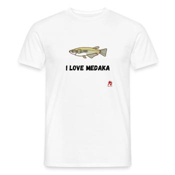 I Love Medaka 20240514 205940 0000 - Männer T-Shirt - Weiß - Vorne - AI Model Male 178 dark (178cm)