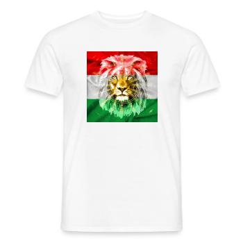 Kurdish lion - Men's T-Shirt - white - Front - AI Model Male 178 dark (178cm)