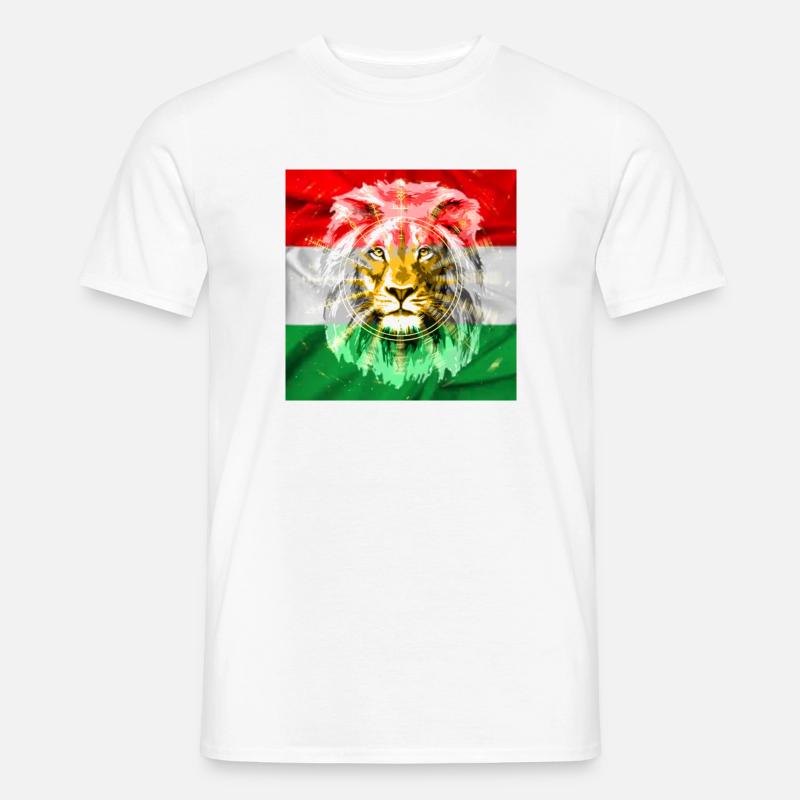 Kurdisk løve - Mænd T-shirt - hvid