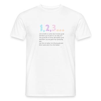 Education - Men's T-Shirt - white - Front - AI Model Male 178 dark (178cm)