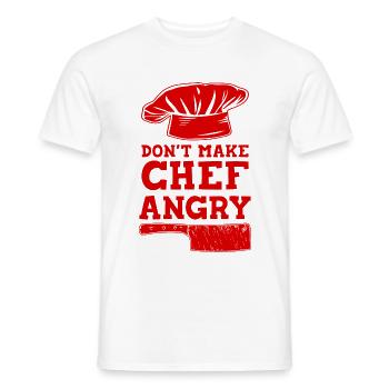 Cooking Butcher Chef Chef - Men's T-Shirt - white - Front - AI Model Male 178 dark (178cm)