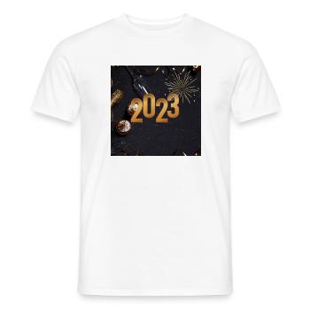 2023 Jascha Gräfe 1 - Männer T-Shirt - Weiß - Vorne - AI Model Male 178 dark (178cm)