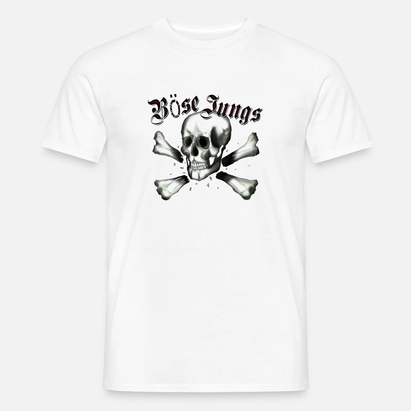 Skull - Männer T-Shirt - Weiß