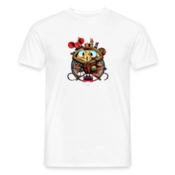 Crazy Maus - Männer T-Shirt - Weiß - Vorne - AI Model Male 178 dark (178cm)