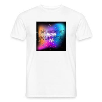 T-shirt Colorful Mind Colorful Life - T-shirt homme - blanc - Devant - AI Model Male 178 dark (178cm)