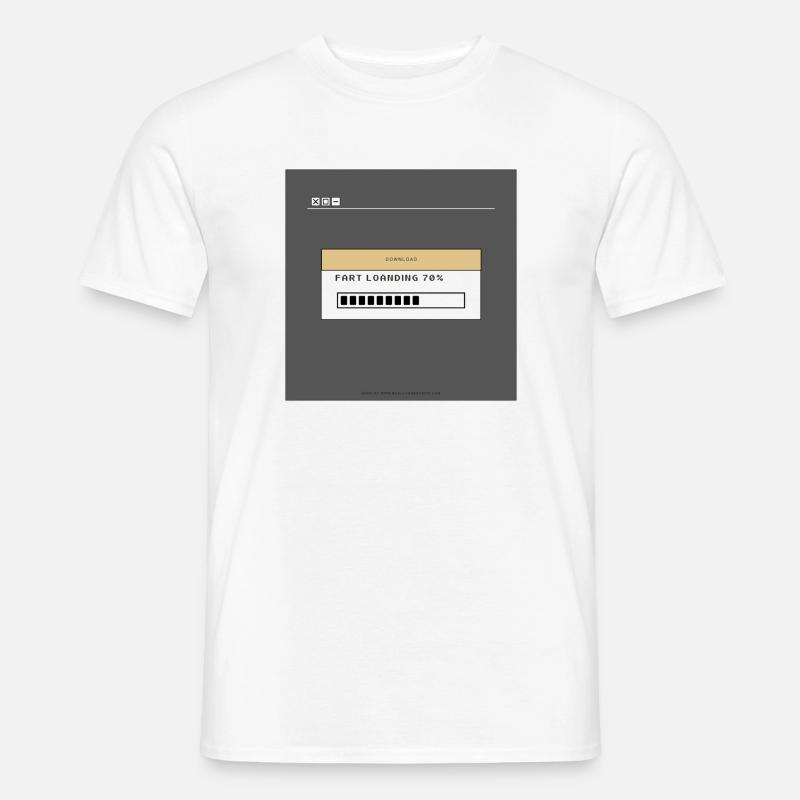 47DE4755 E9EB 449F BE6F 3F4AF763E507 - Männer T-Shirt - Weiß