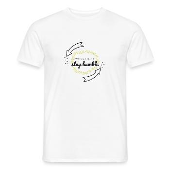 Shine & Strive with us - Männer T-Shirt - Weiß - Vorne - AI Model Male 178 dark (178cm)