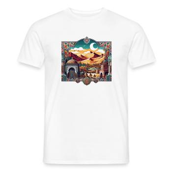 Un Maroc dynamique - T-shirt homme - blanc - Devant - AI Model Male 178 dark (178cm)