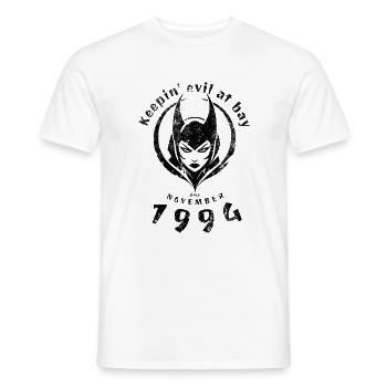 30. Geburtstag Tenir le mal à distance depuis 11/1994 - T-shirt homme - blanc - Devant - AI Model Male 178 dark (178cm)