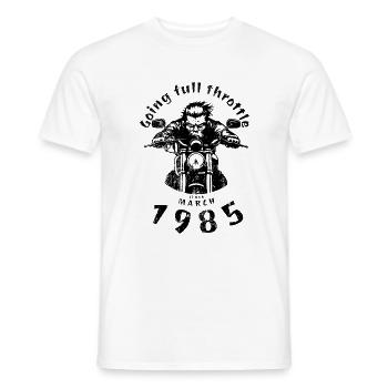 40. Geburtstag Plein régime depuis 03/1985 - T-shirt homme - blanc - Devant - AI Model Male 178 dark (178cm)