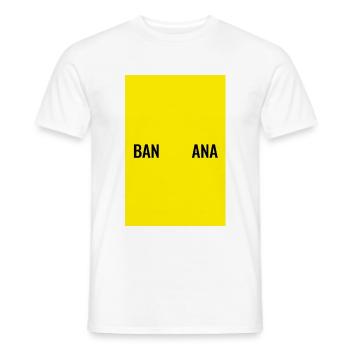 BANANA - T-shirt homme - blanc - Devant - AI Model Male 178 dark (178cm)